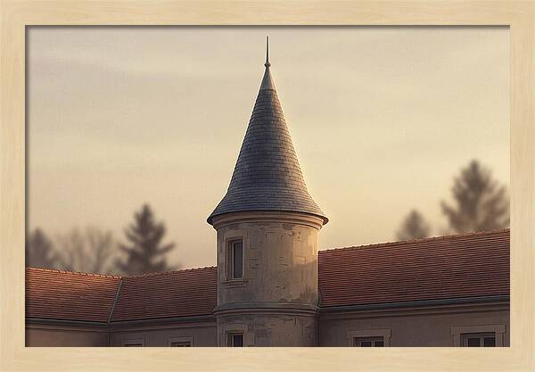 Turret Against Soft Sunset