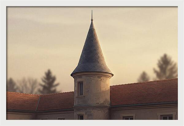 Turret Against Soft Sunset