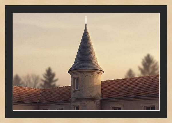 Turret Against Soft Sunset