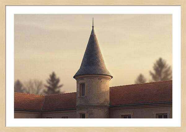 Turret Against Soft Sunset