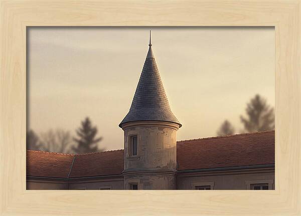 Turret Against Soft Sunset