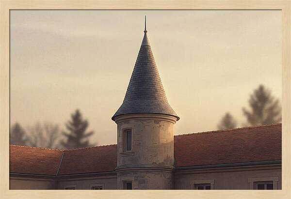 Turret Against Soft Sunset
