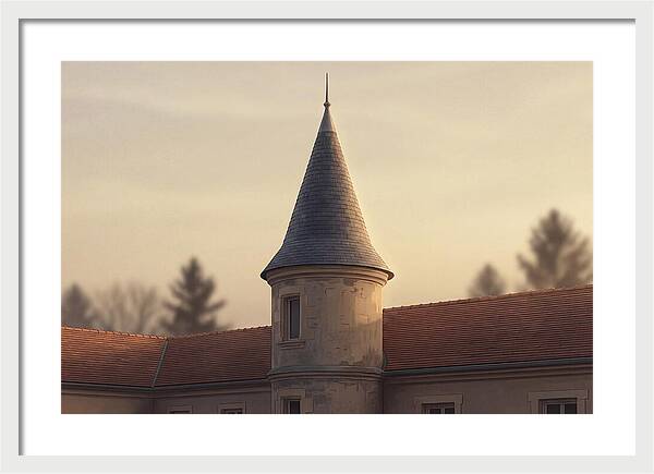 Turret Against Soft Sunset