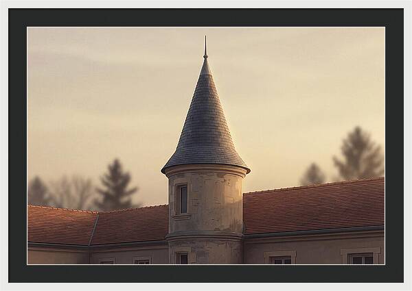 Turret Against Soft Sunset