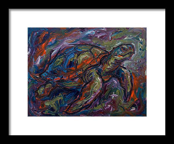 Turtle In Expressionist Colors