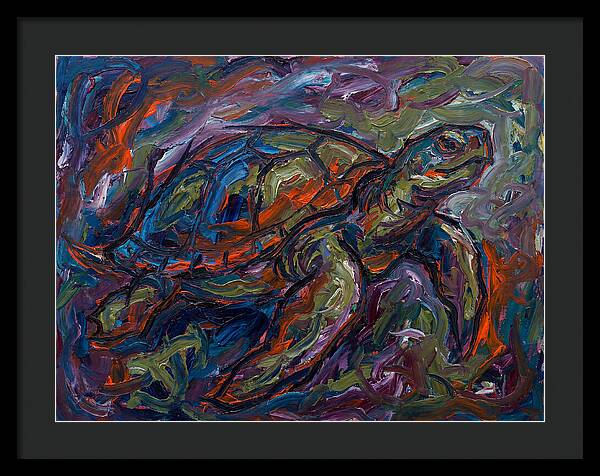 Turtle In Expressionist Colors
