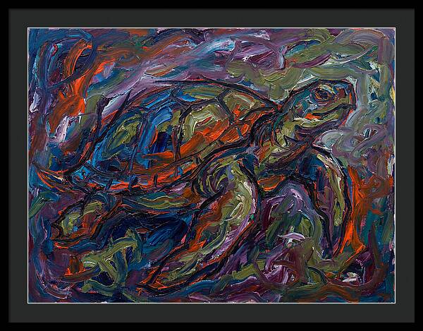 Turtle In Expressionist Colors