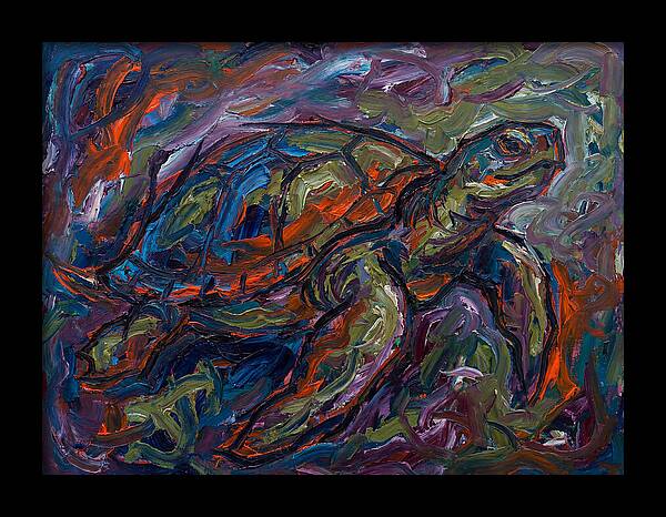 Turtle In Expressionist Colors