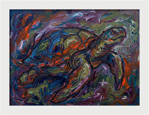 Turtle In Expressionist Colors