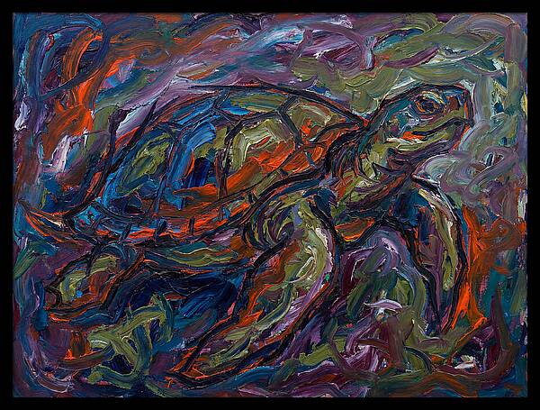 Turtle In Expressionist Colors