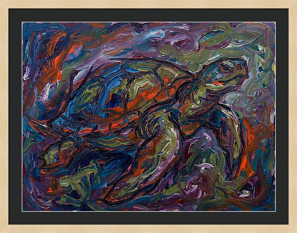 Turtle In Expressionist Colors