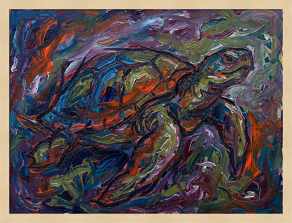 Turtle In Expressionist Colors
