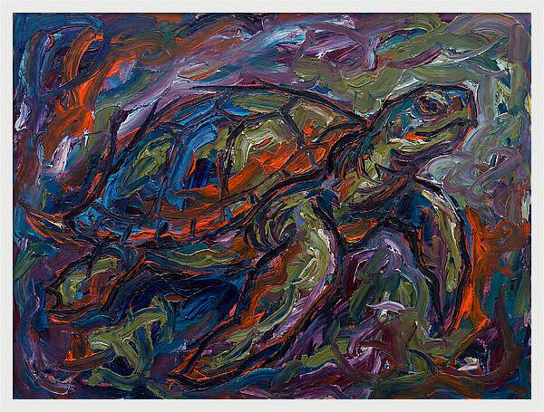 Turtle In Expressionist Colors