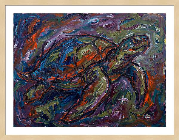 Turtle In Expressionist Colors
