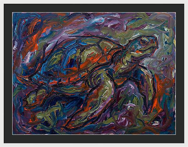 Turtle In Expressionist Colors