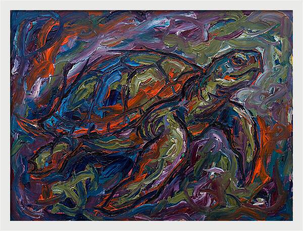 Turtle In Expressionist Colors