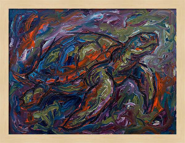 Turtle In Expressionist Colors