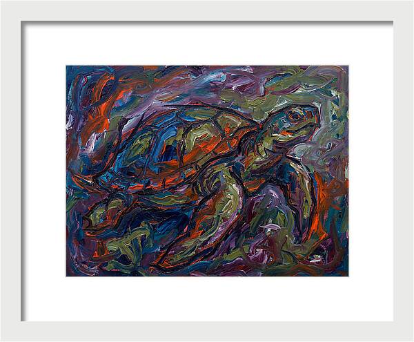 Turtle In Expressionist Colors