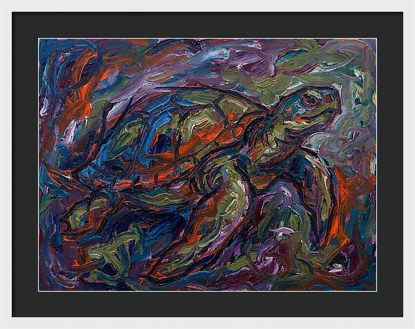 Turtle In Expressionist Colors