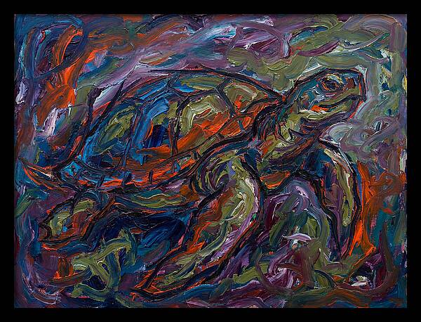Turtle In Expressionist Colors