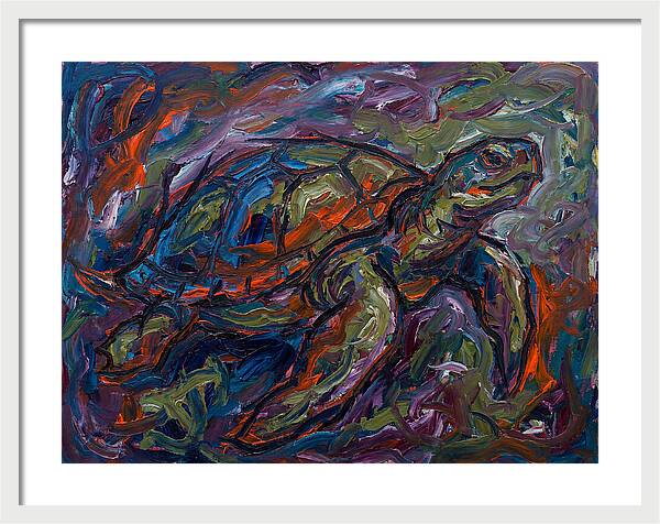 Turtle In Expressionist Colors