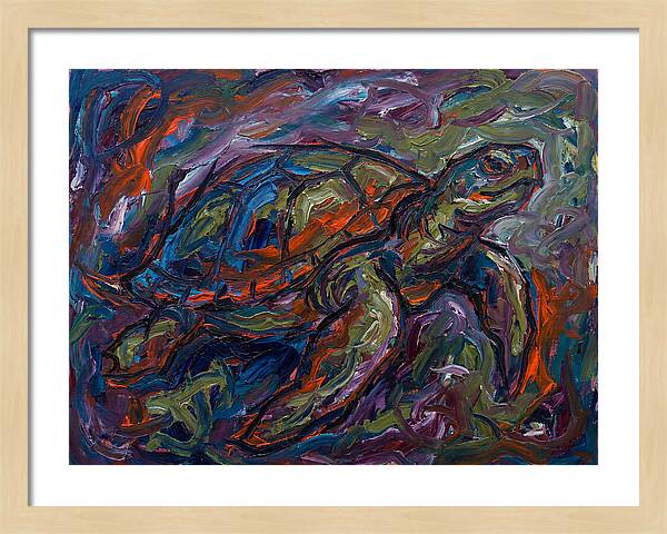 Turtle In Expressionist Colors