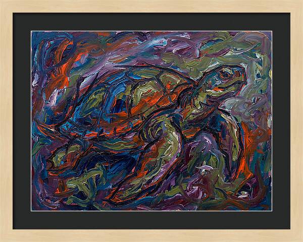 Turtle In Expressionist Colors