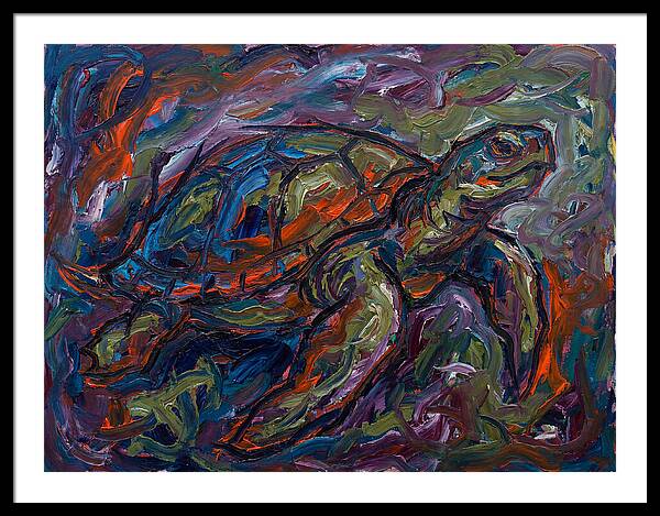 Turtle In Expressionist Colors