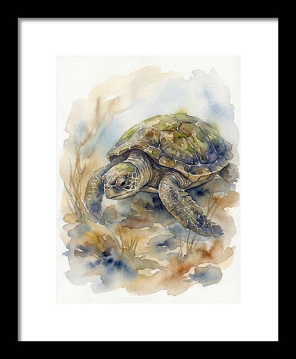 Turtle In Tranquil Waters