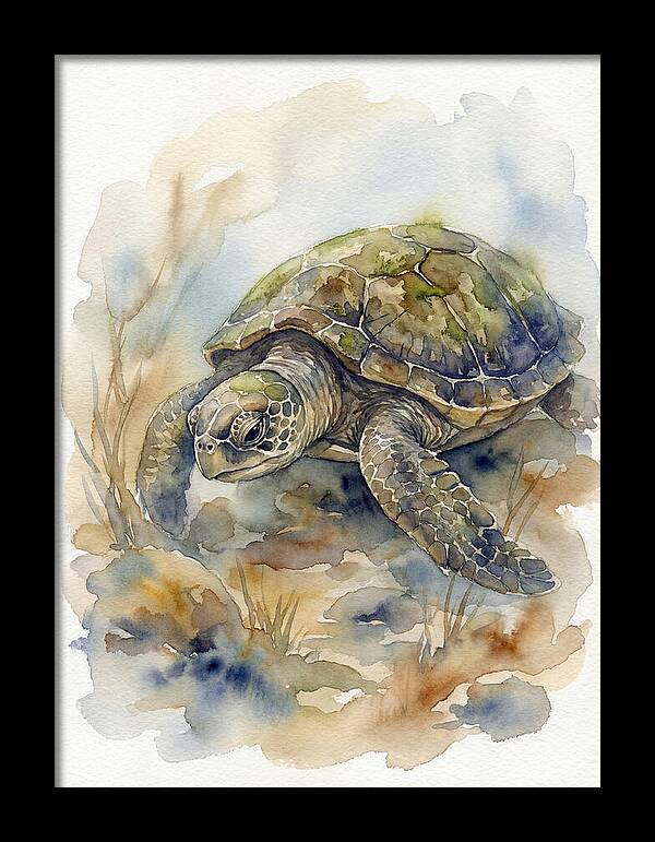Turtle In Tranquil Waters