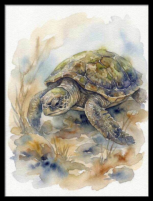 Turtle In Tranquil Waters