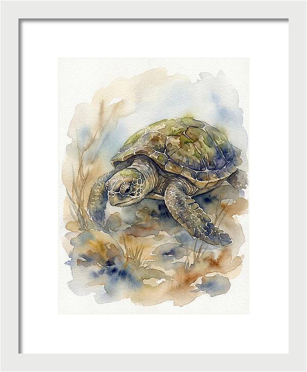 Turtle In Tranquil Waters