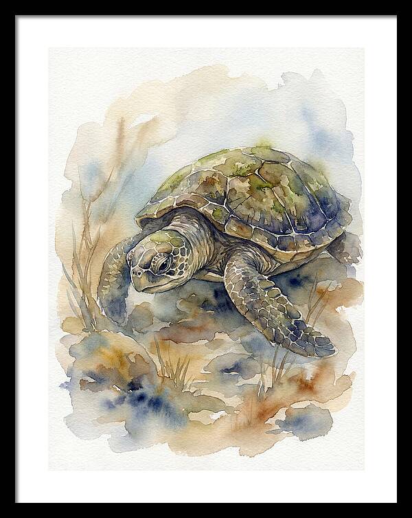 Turtle In Tranquil Waters