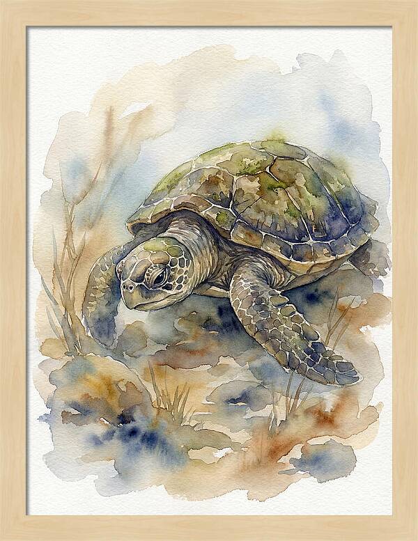 Turtle In Tranquil Waters