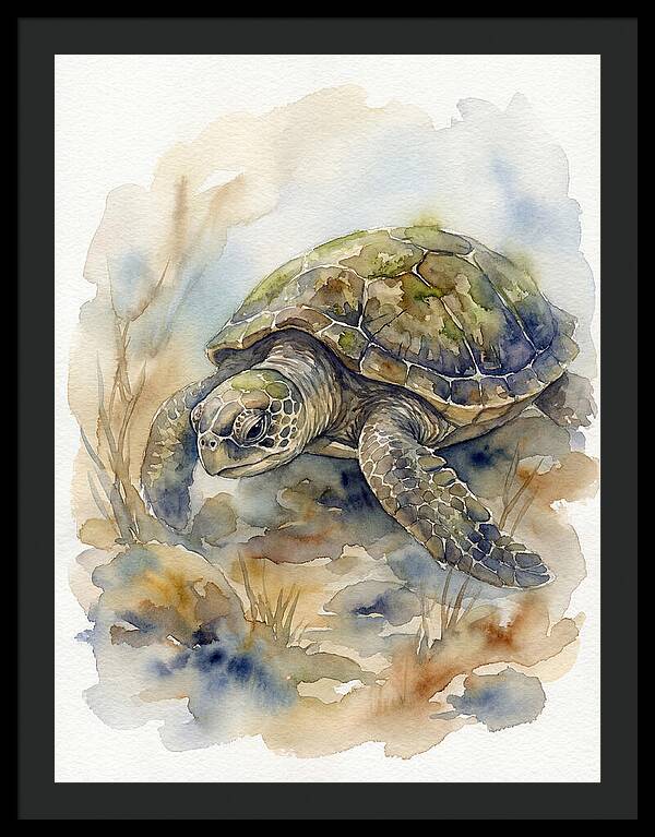 Turtle In Tranquil Waters