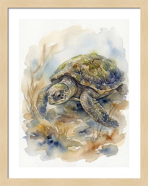 Turtle In Tranquil Waters