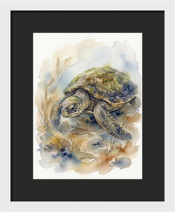 Turtle In Tranquil Waters