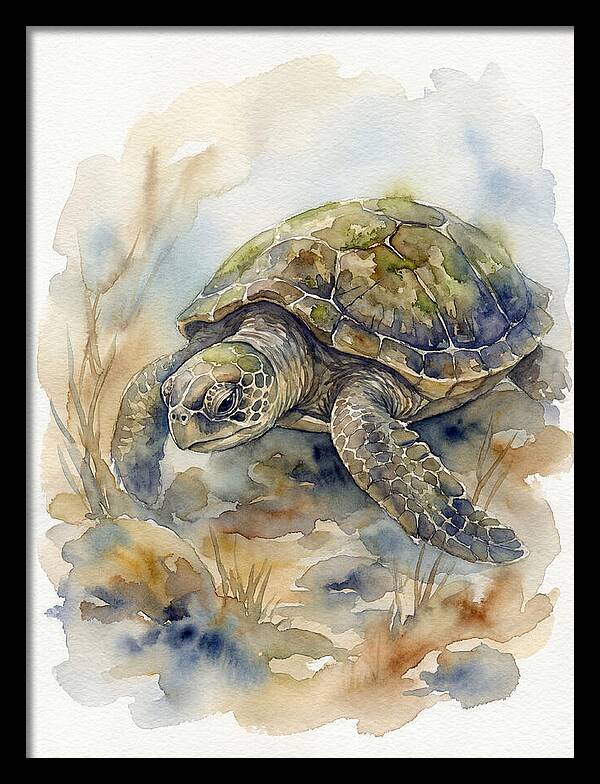 Turtle In Tranquil Waters