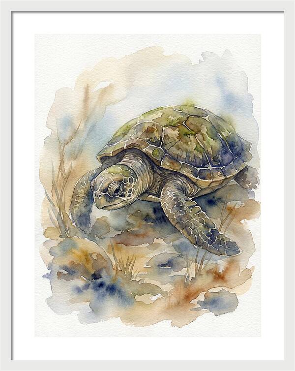 Turtle In Tranquil Waters