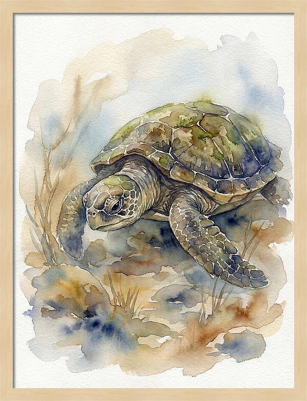 Turtle In Tranquil Waters