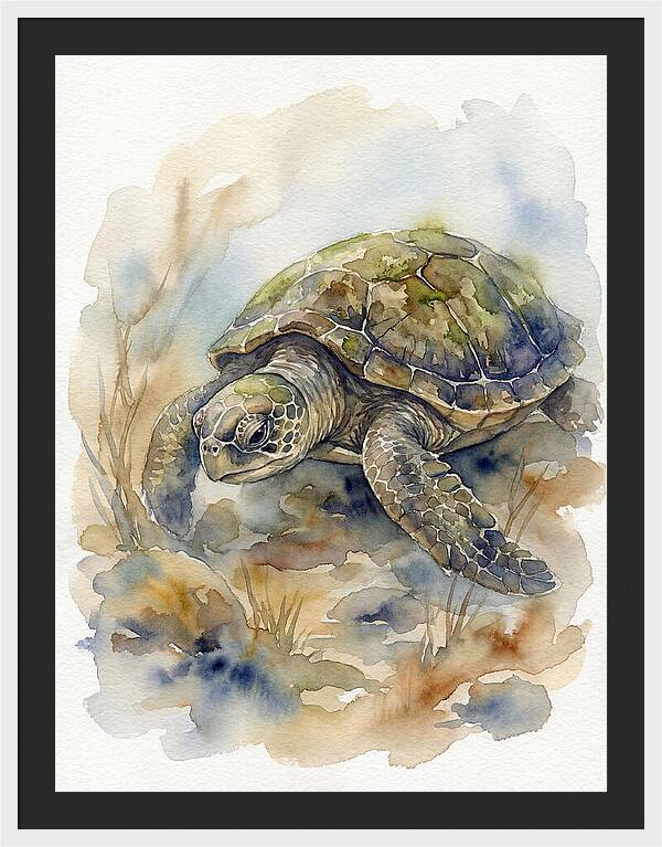 Turtle In Tranquil Waters
