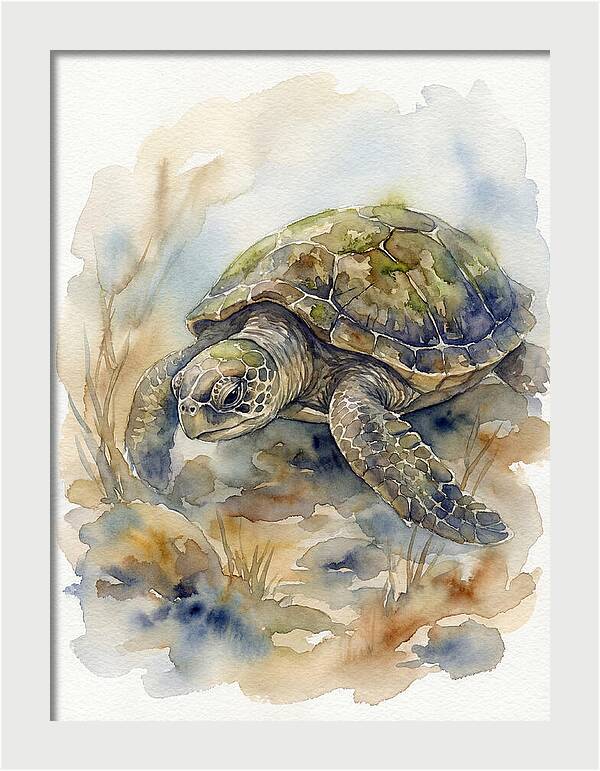 Turtle In Tranquil Waters