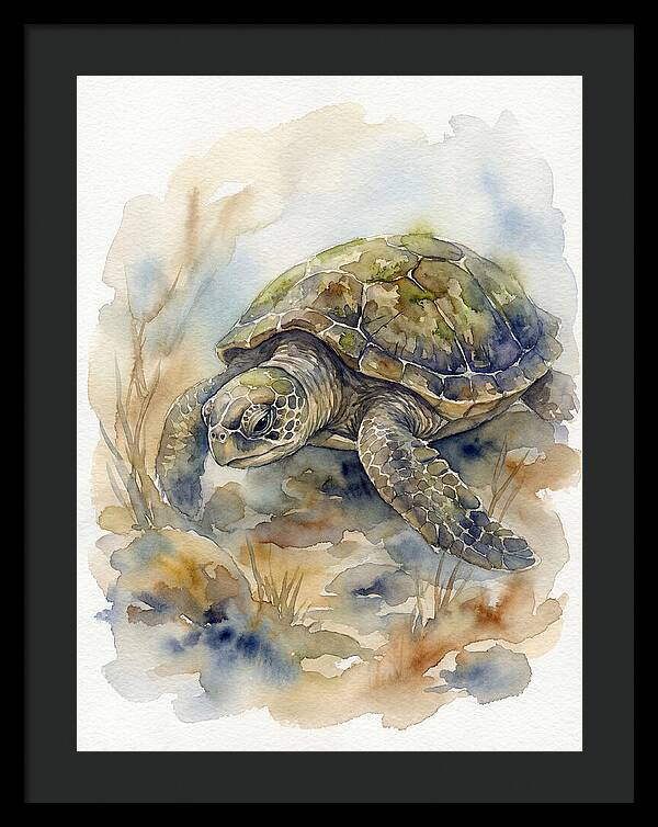 Turtle In Tranquil Waters