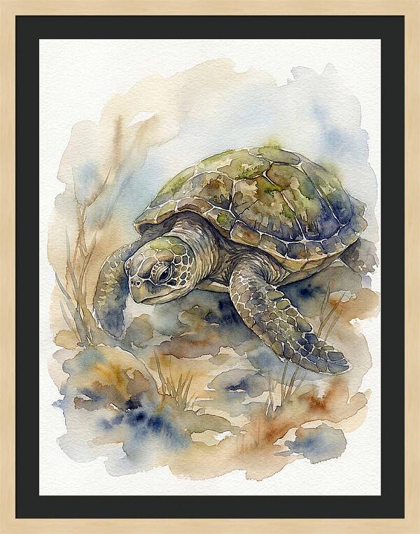 Turtle In Tranquil Waters