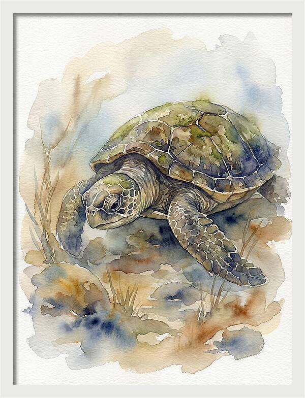 Turtle In Tranquil Waters
