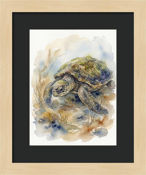 Turtle In Tranquil Waters