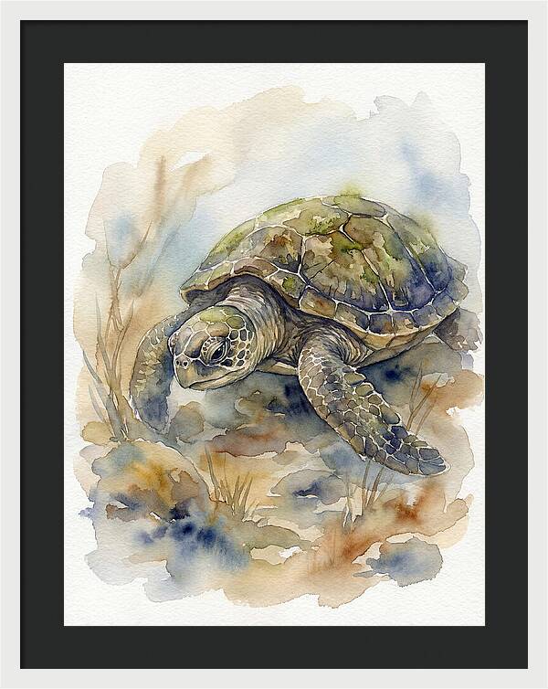 Turtle In Tranquil Waters
