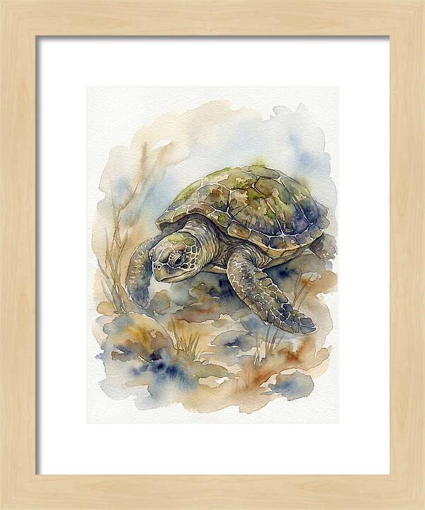 Turtle In Tranquil Waters