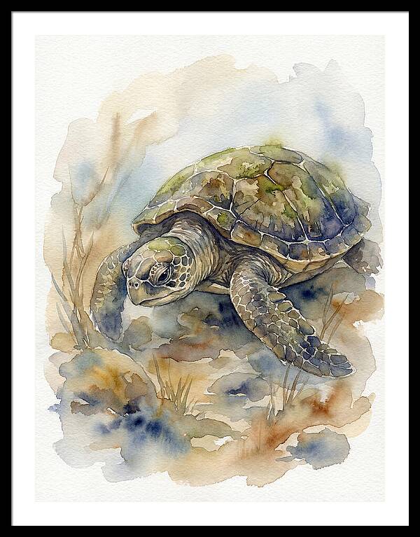 Turtle In Tranquil Waters