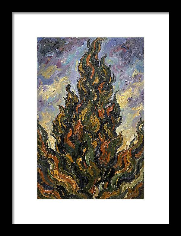 Tuscan Cypress Flames